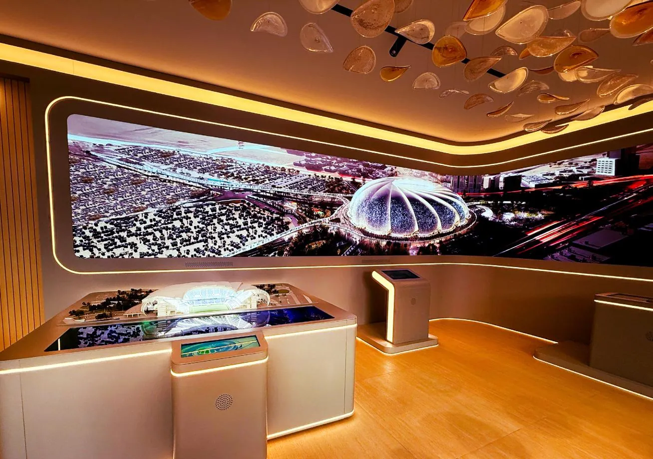 Aramco Stadium permanent exhibition by PRIMIA