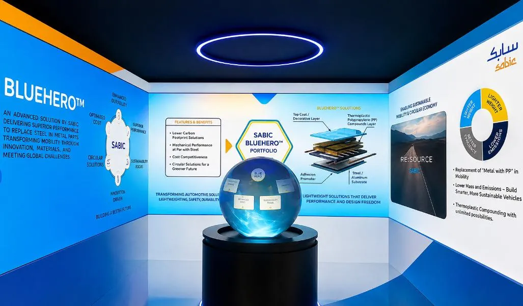 SABIC immersive room with spherical display at FII8